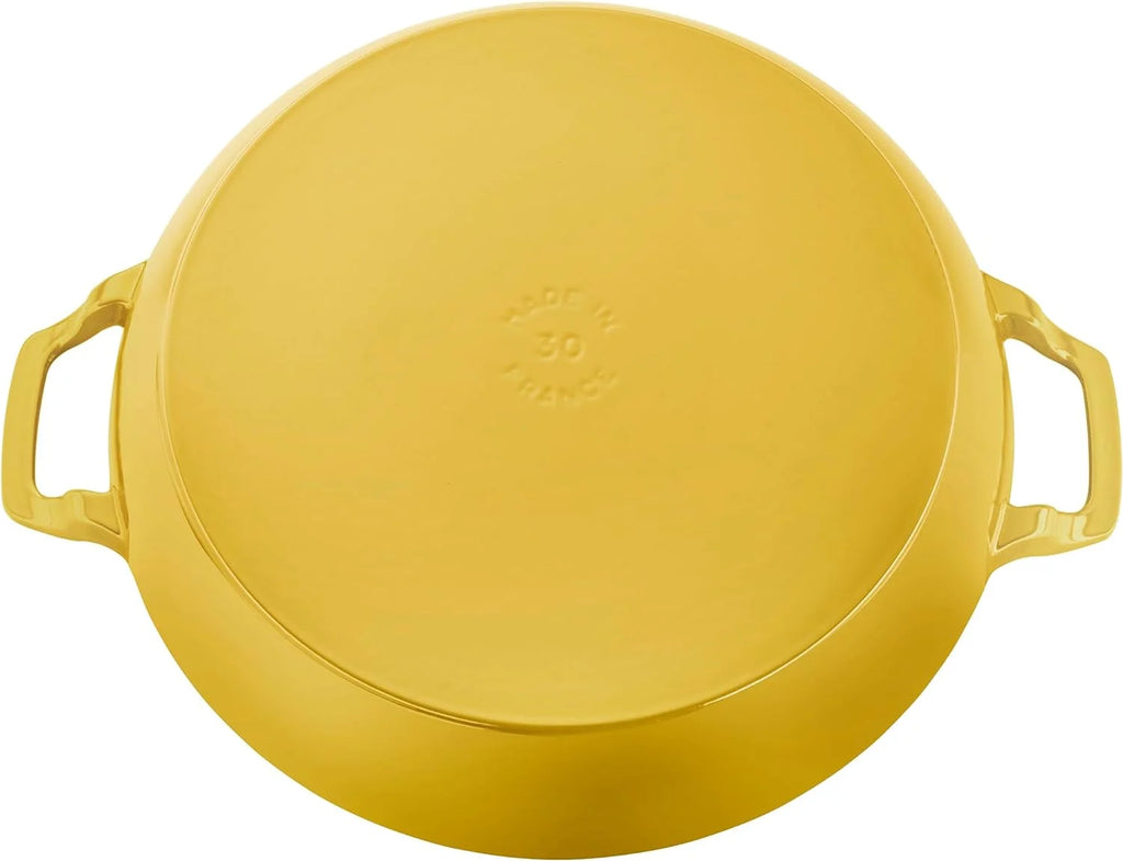 Cast Iron 3.5-Qt Braiser with Glass Lid - Citron C437544