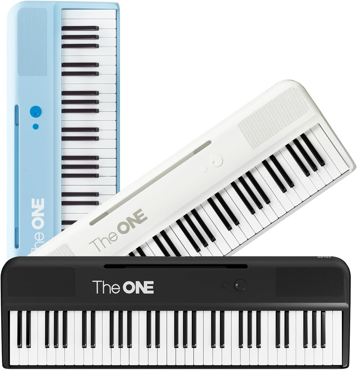 The ONE Smart Keyboard COLOR 61 Lighted Keys Piano Keyboard, MIDI Electric Piano for Beginners (Yellow) I85389