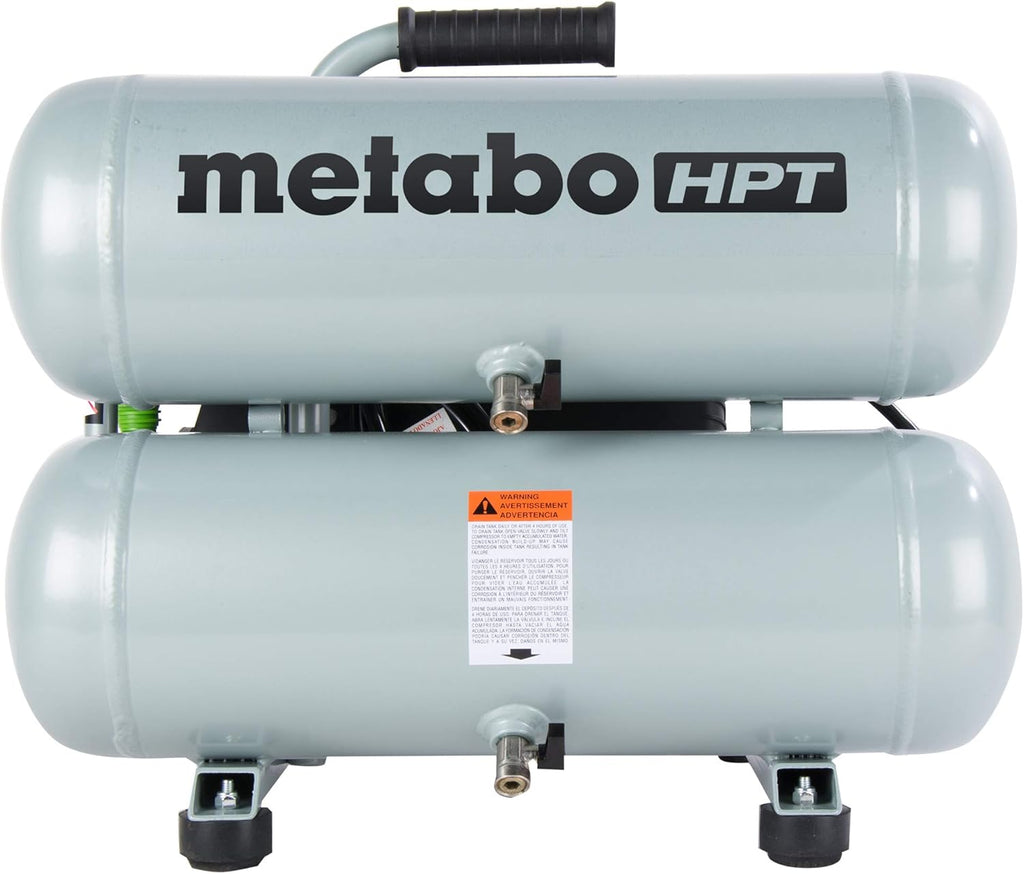 Metabo HPT 4-Gallon Twin Stack Portable Air Compressor S2759