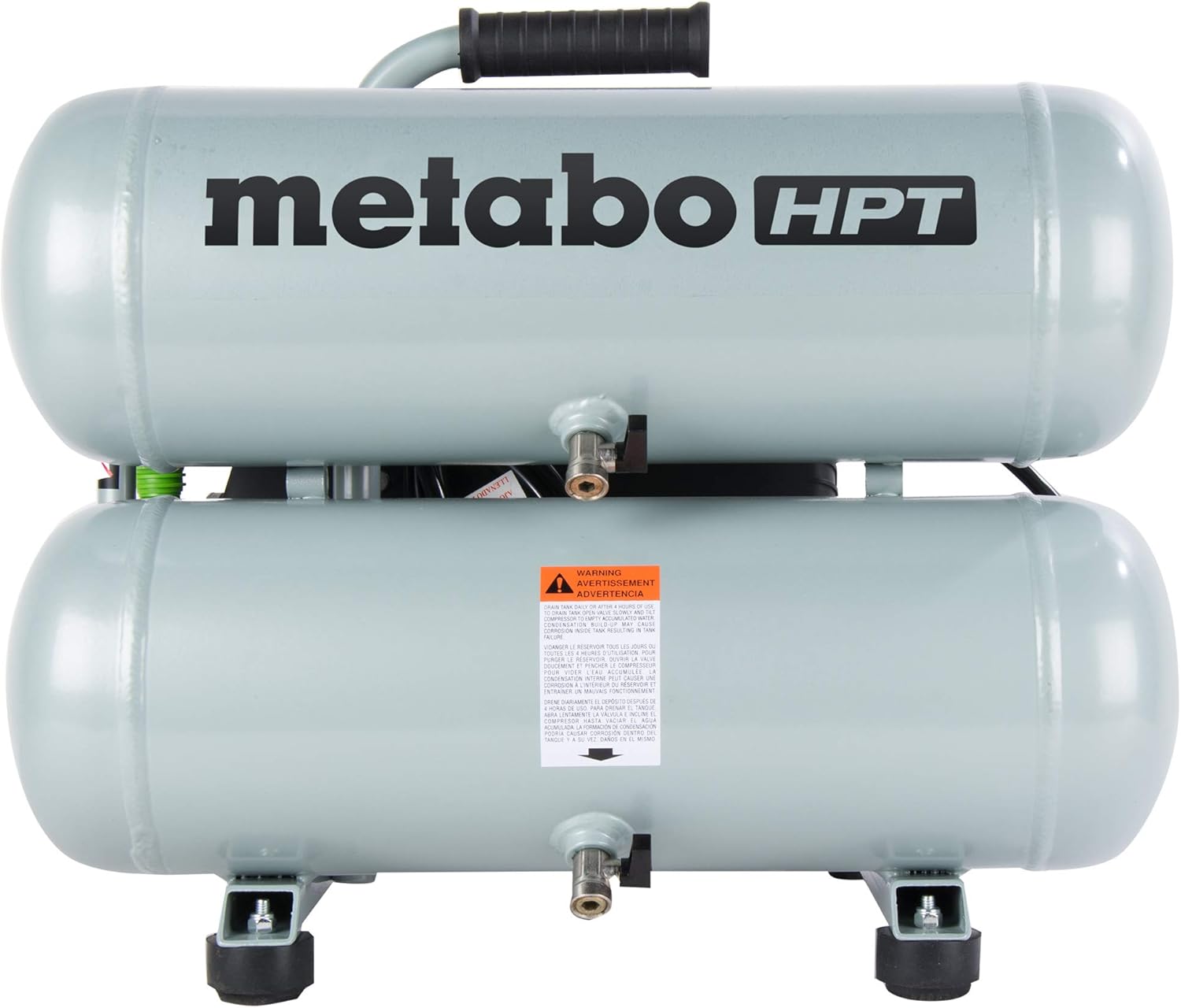 Metabo HPT 4-Gallon Twin Stack Portable Air Compressor S2759