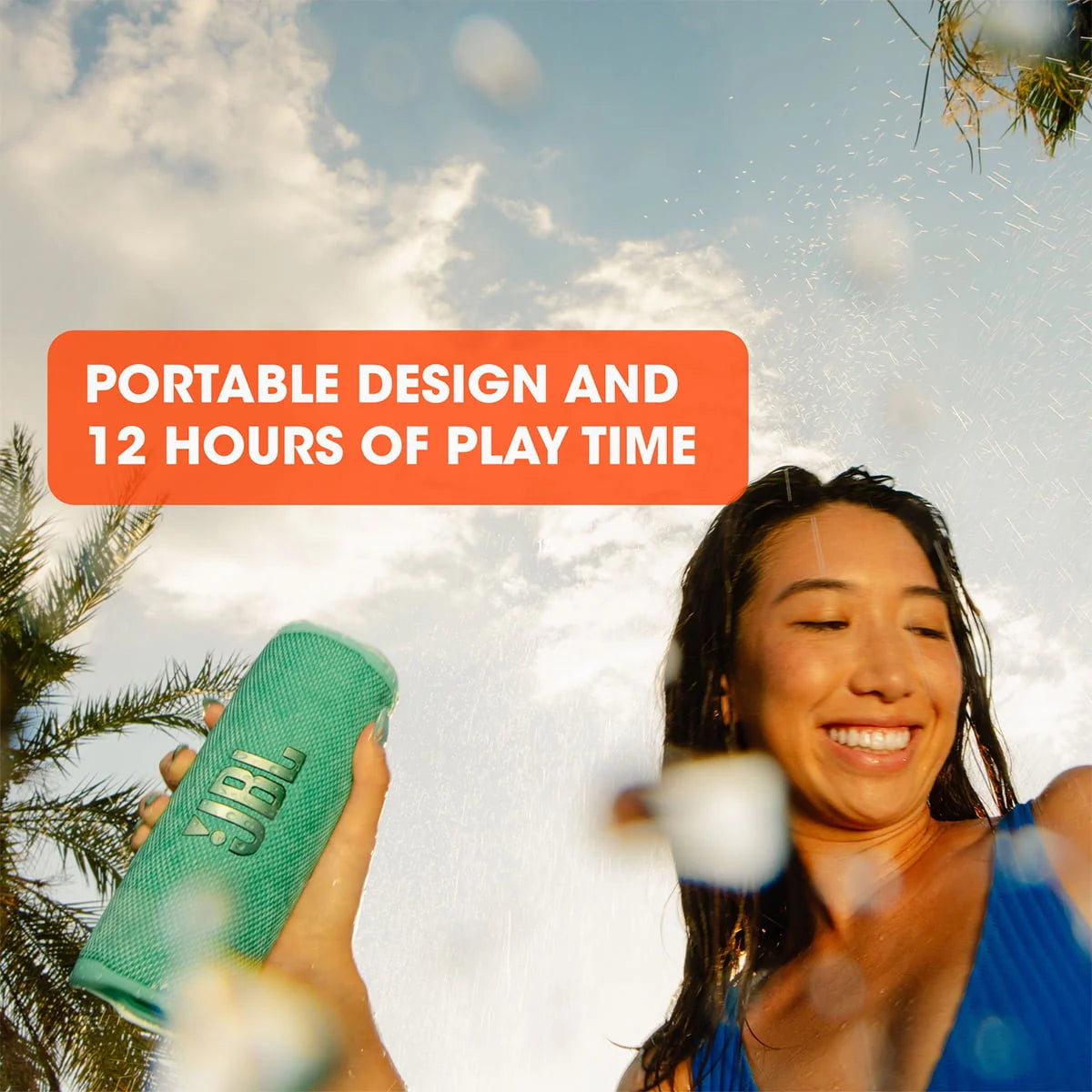 JBL Flip 6 Portable Waterproof Speaker Black P555