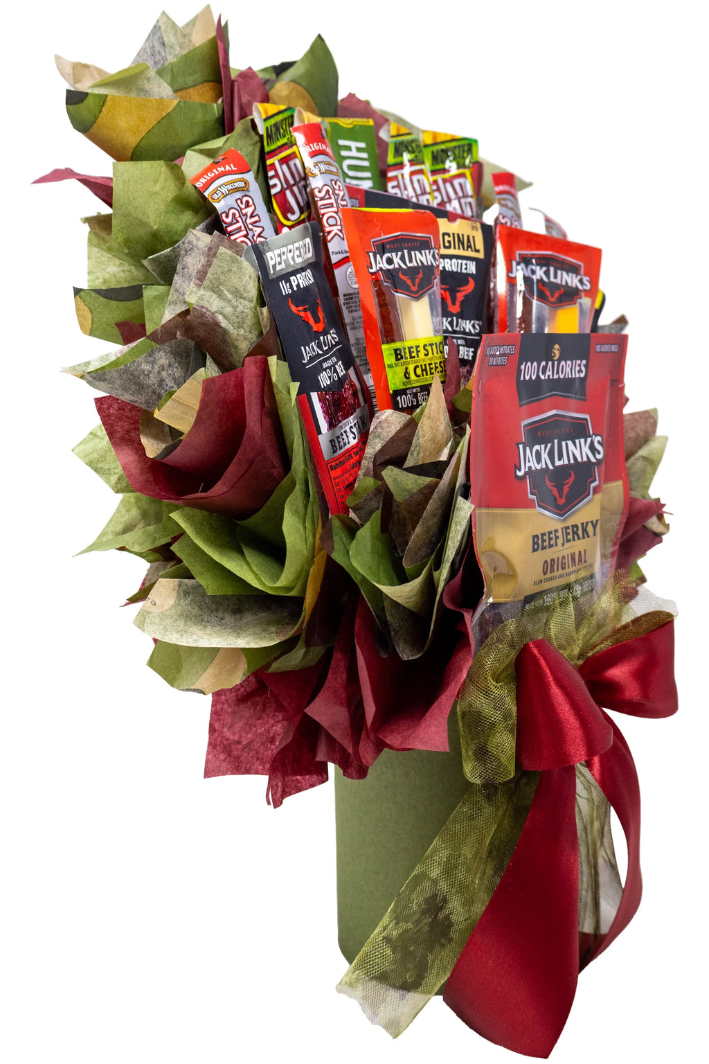 Beef Jerky Bouquet Variety Pack with Name Brand Meat Snacks A88971