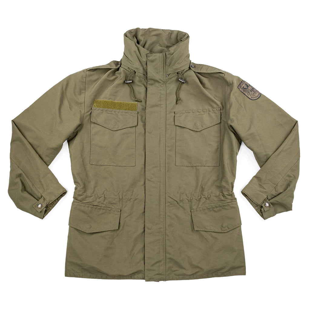 Genuine Austrian Military M-65 Parka, Military Surplus, M65 Parka,  Olive Drab, Size 104-108 V/VI(Large)
