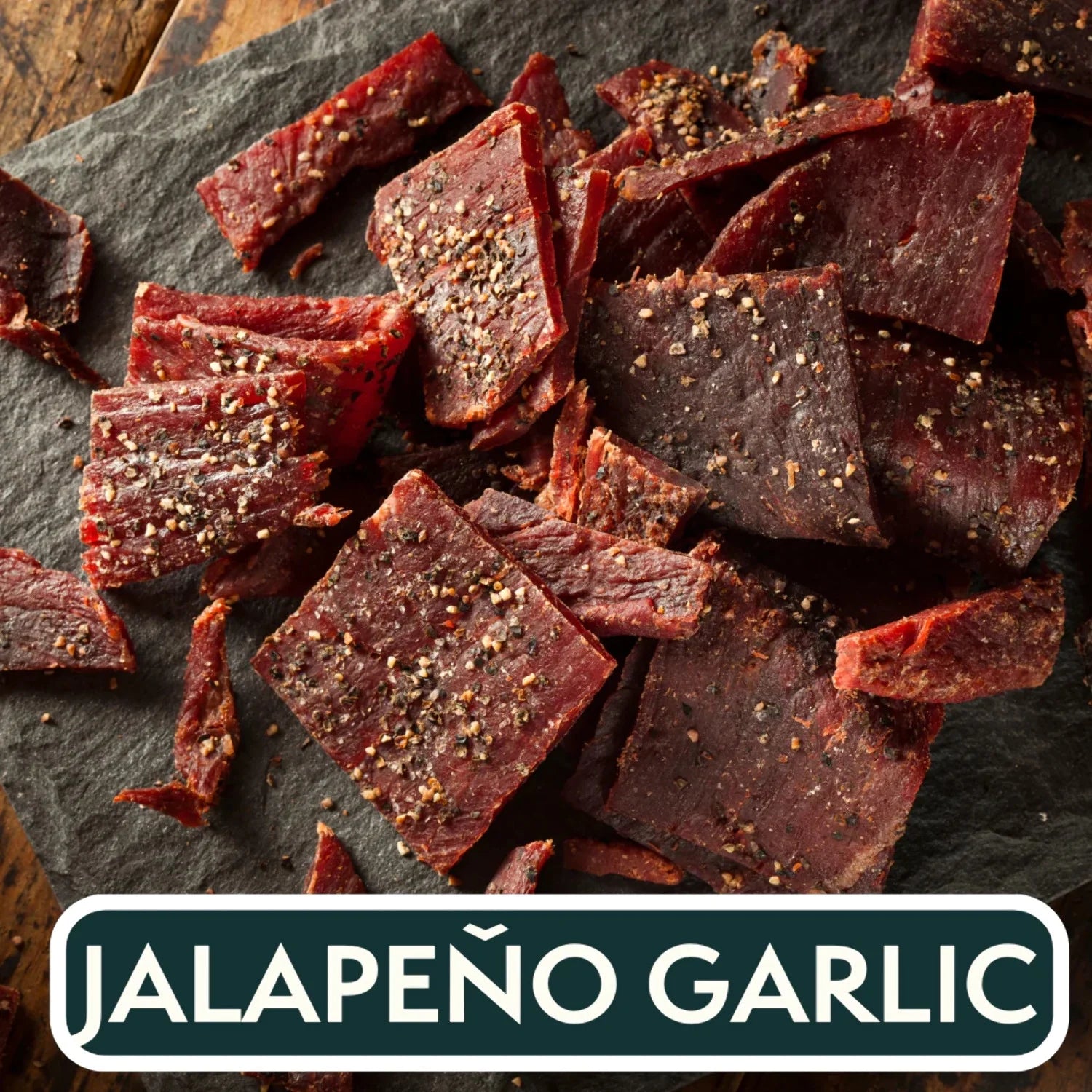 BOXED HALAL Premium 100% Grass-Fed Jalapeño Garlic Beef Jerky Strips, 13g Protein, HFSAA Certified Halal, Keto Friendly Snack, 3 Oz. Bags (3 Pack)