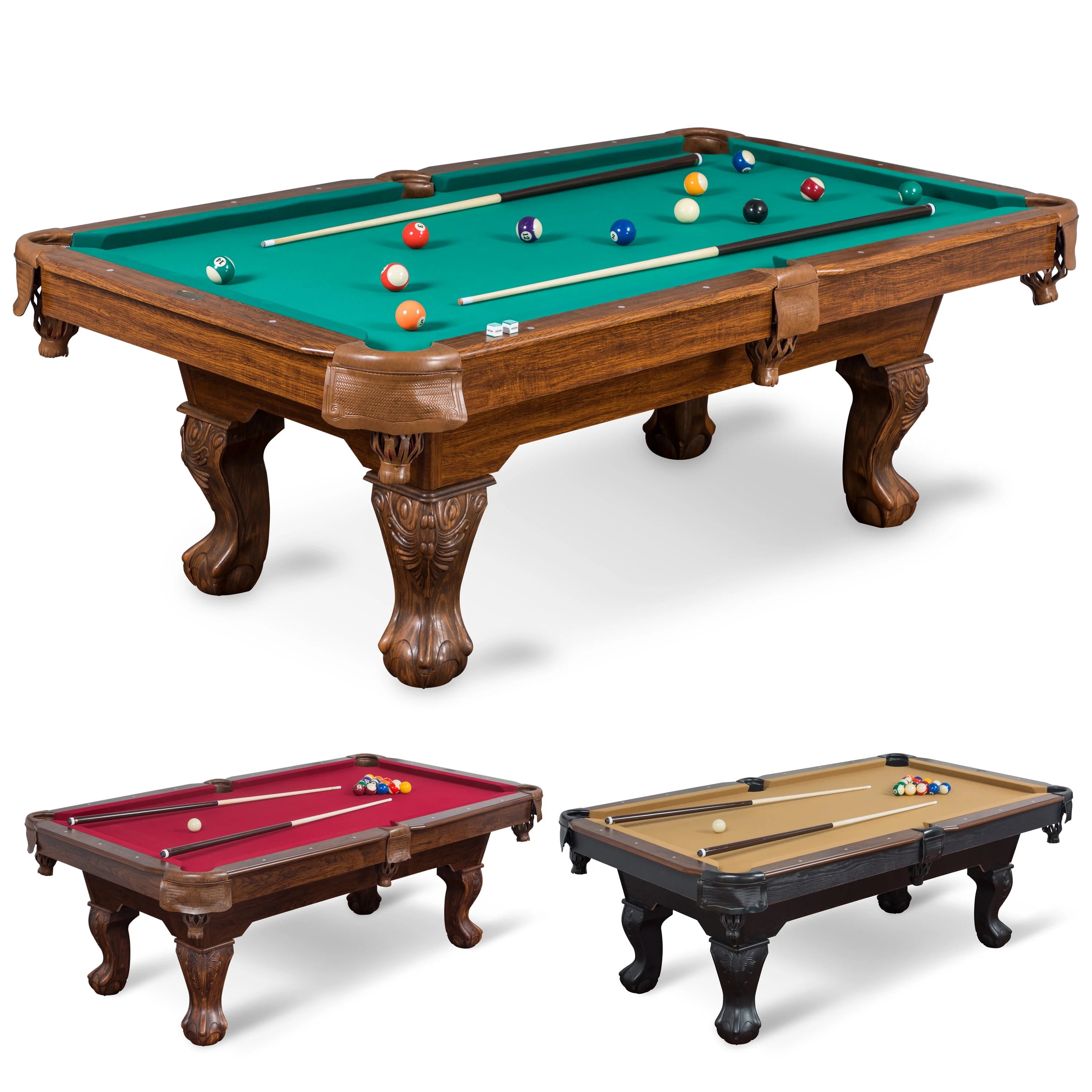 Classic Sports Brighton 87 Billiard Pool Table, Tan G11980