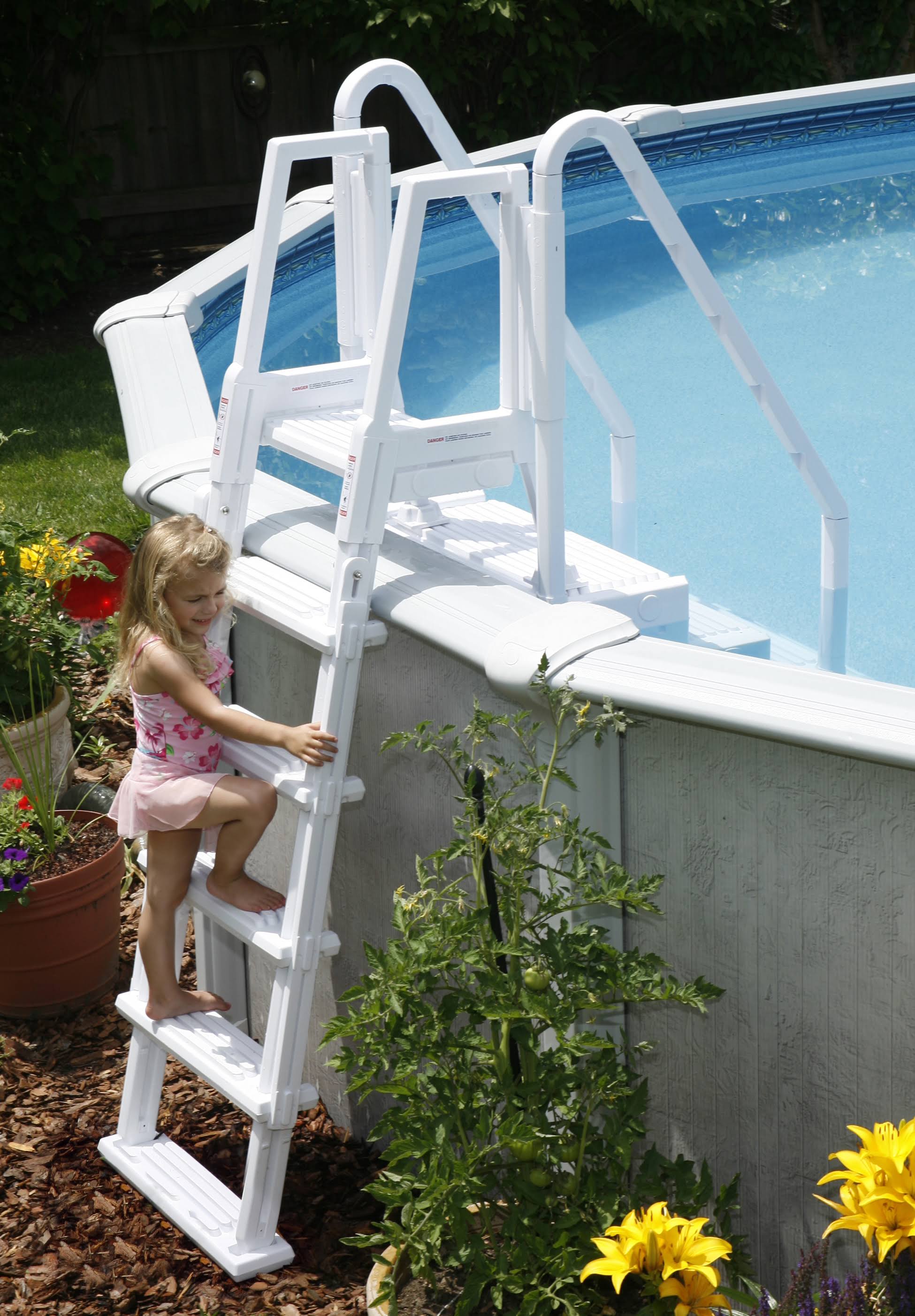 Blue Wave NE126 Easy Pool Step with Outside Ladder G98698