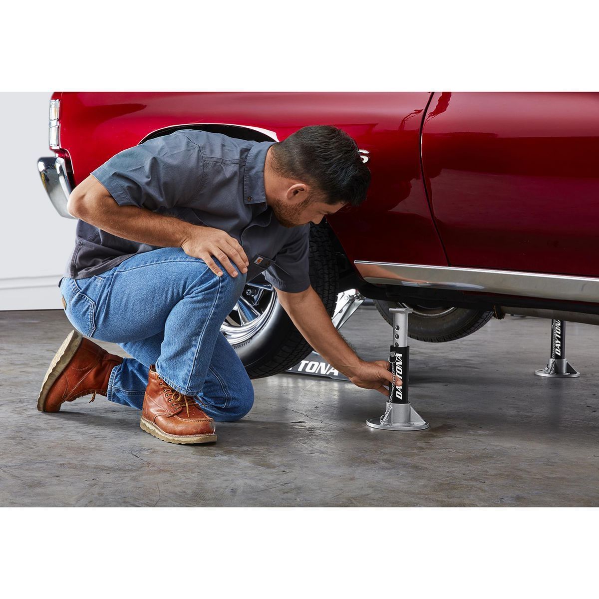 DAYTONA 3 Ton Aluminum Jack Stands V2055