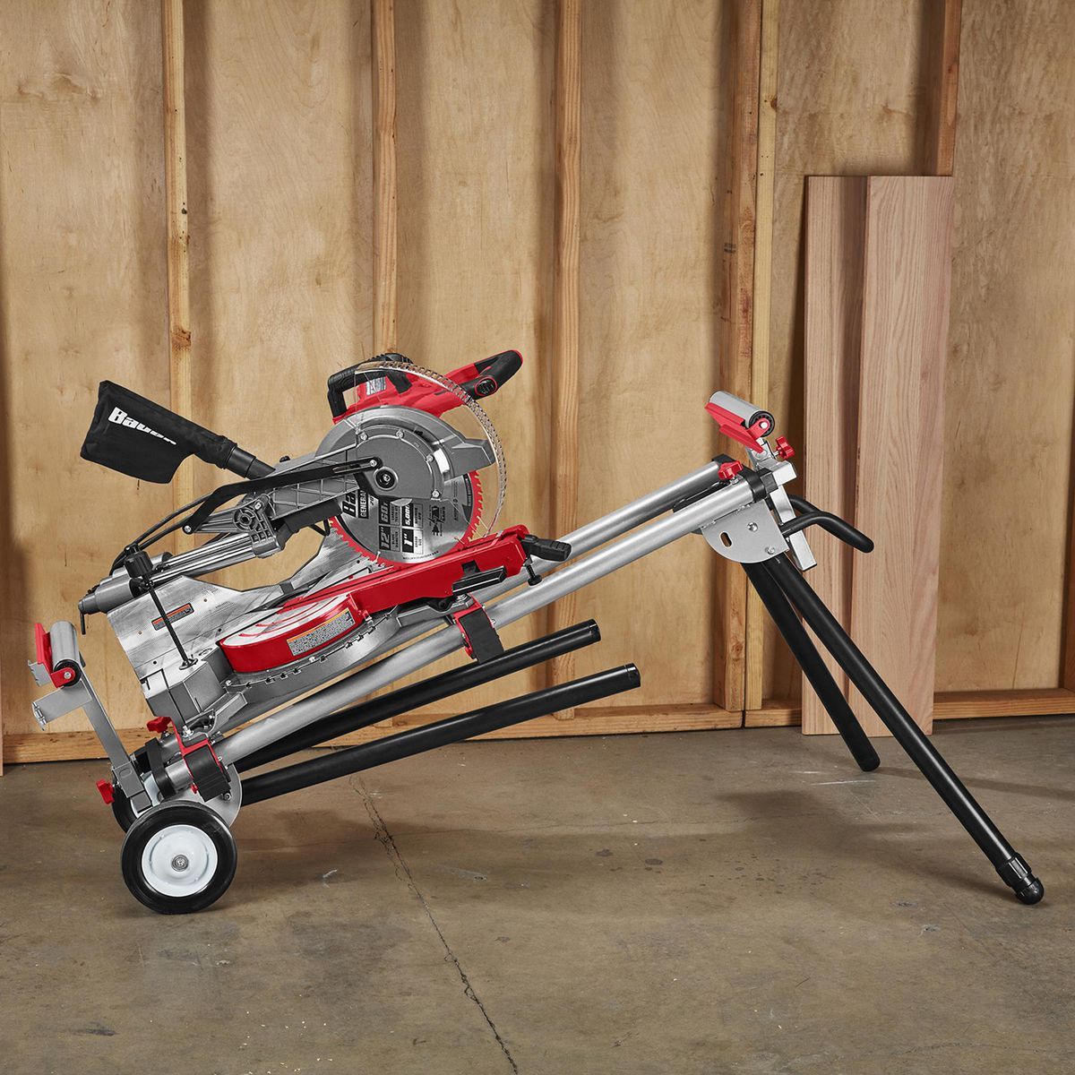 BAUER 400 lb. Mobile Folding Miter Saw Stand L974