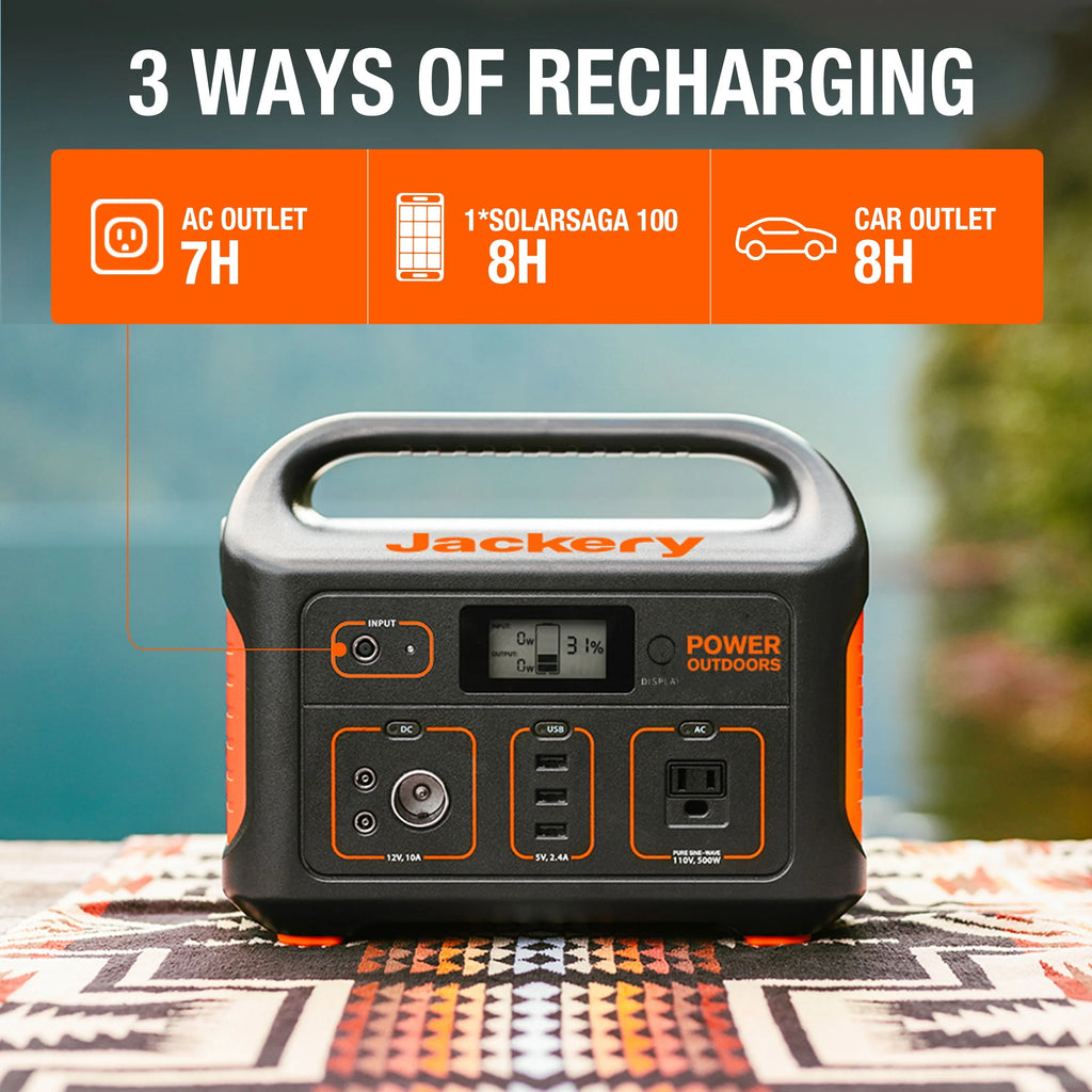 Jackery Explorer 550 Portable Power Station 500W Y615369