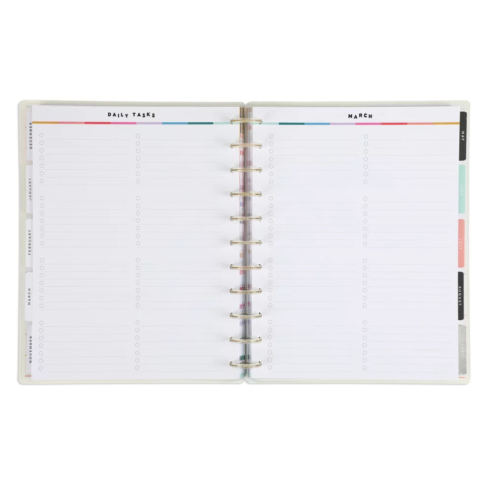 Happy Planner 18-Month Planner July 2023 - Dec 2024, Monthly Layout, 8.5" x 11" Q2830