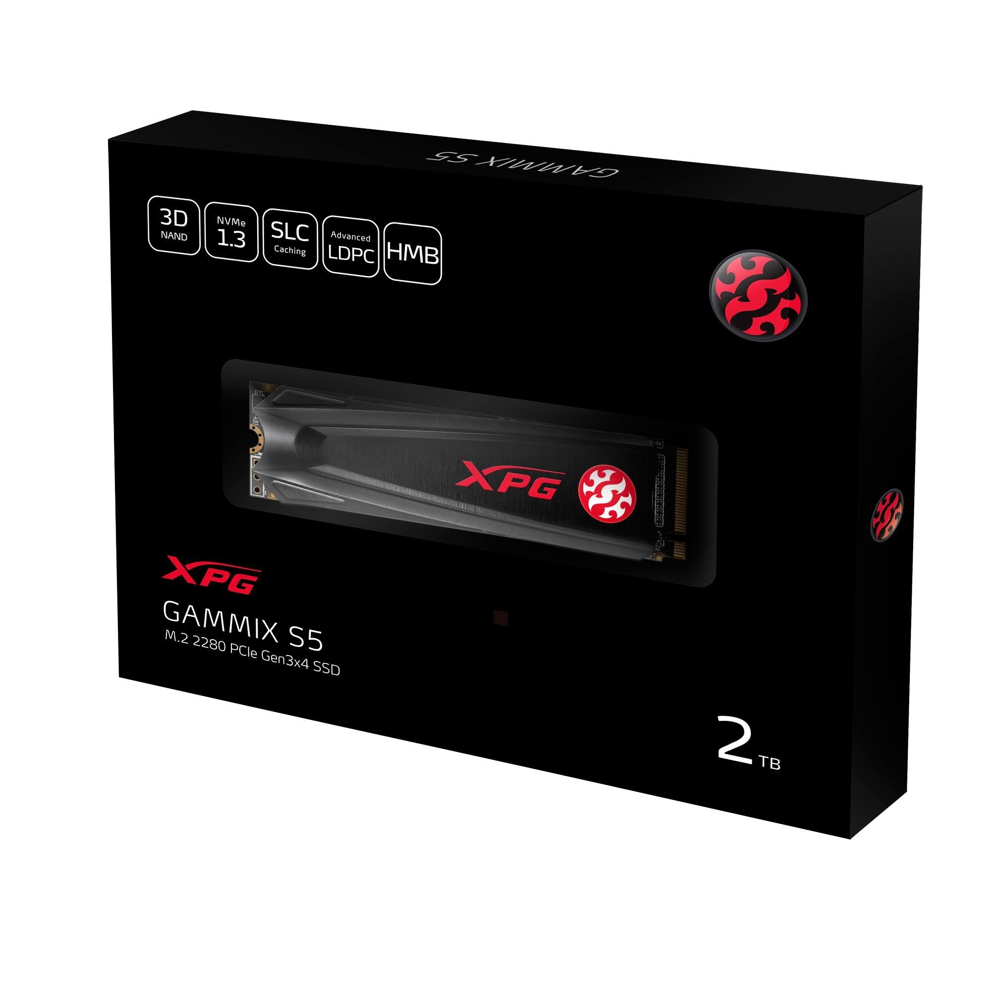 XPG GAMMIX S5 2TB M.2 NVMe Gen3 Internal SSD G91884