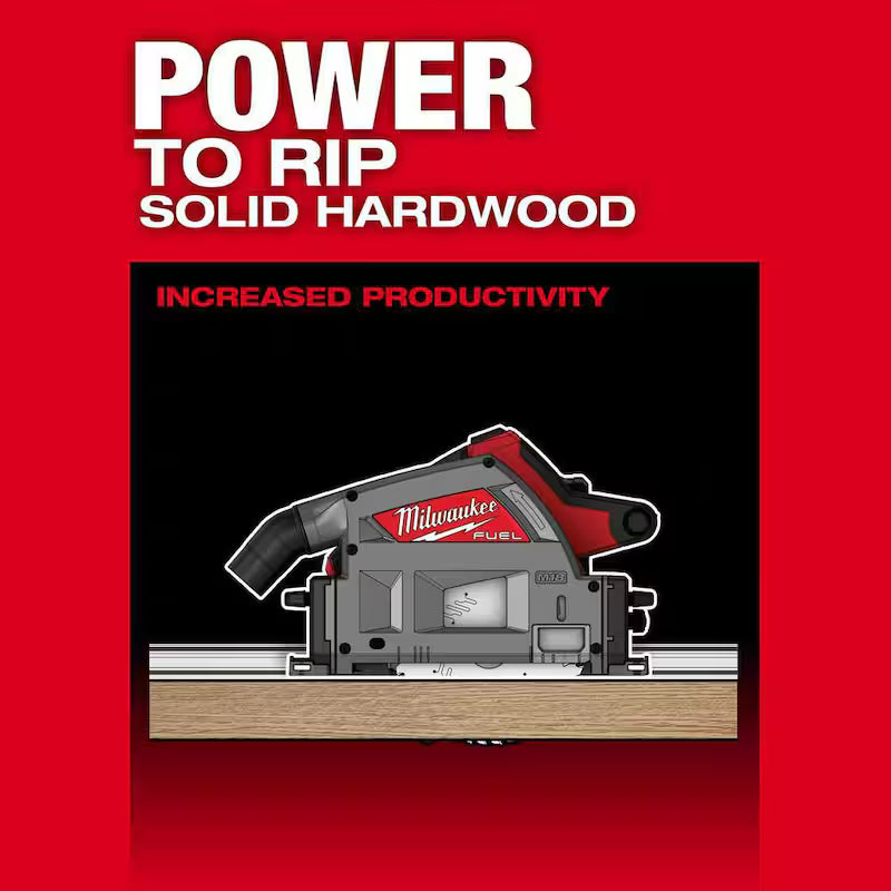 M18 FUEL 18V Brushless 6-1/2 in. Plunge Cut Track Saw with 55 in. Guide Rail Y405