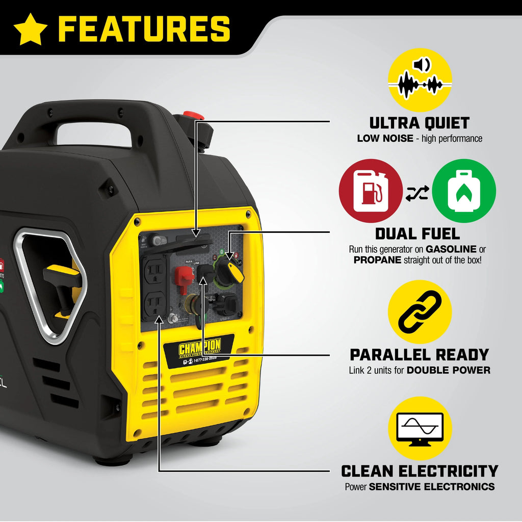 Champion Power Equipment 2000 Watt Dual Fuel Inverter Generator K903