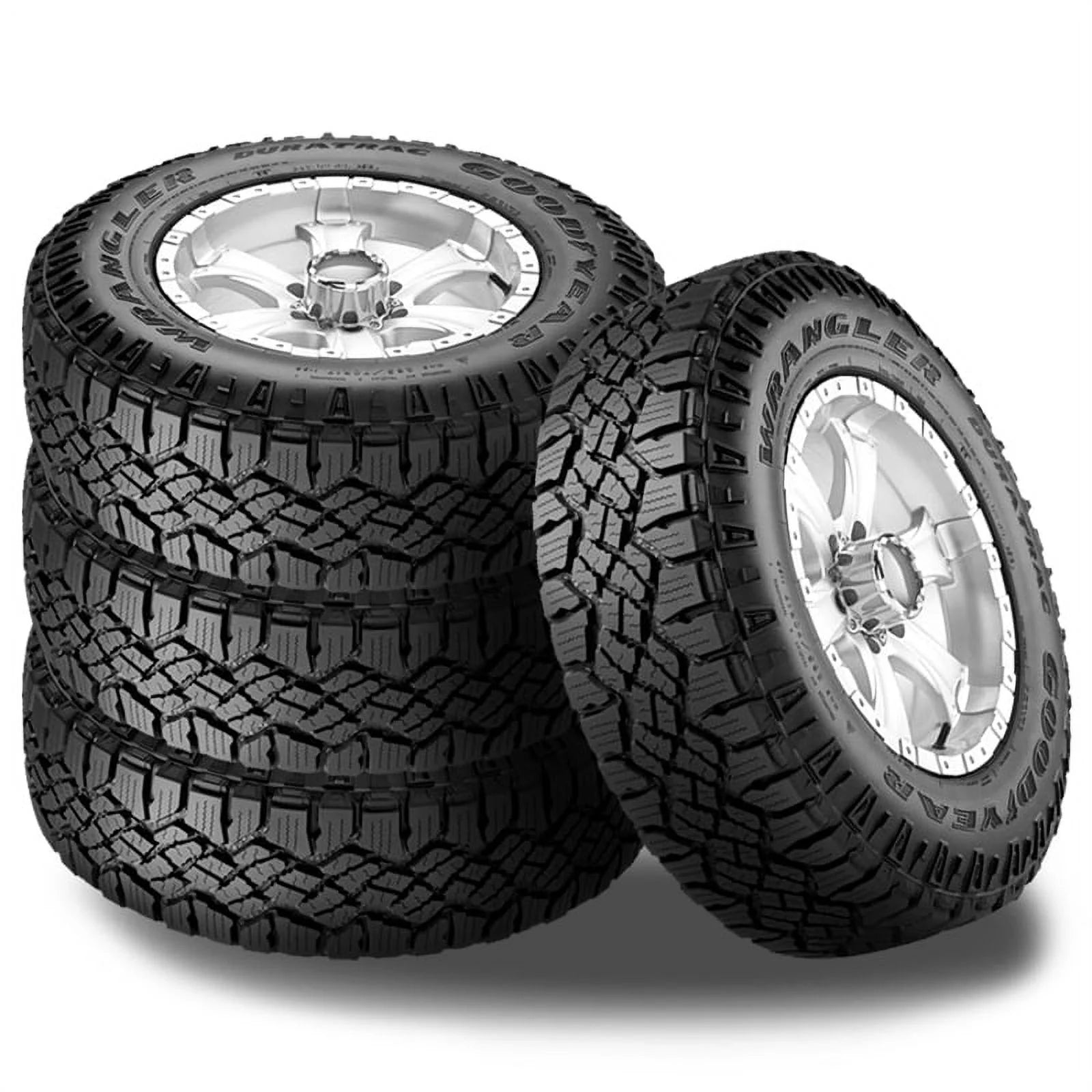 4 Goodyear Wrangler DuraTrac 265/65R17 112S All Terrain Tires 50K Mile Warranty 150153601 / 265/65/17 / 2656517