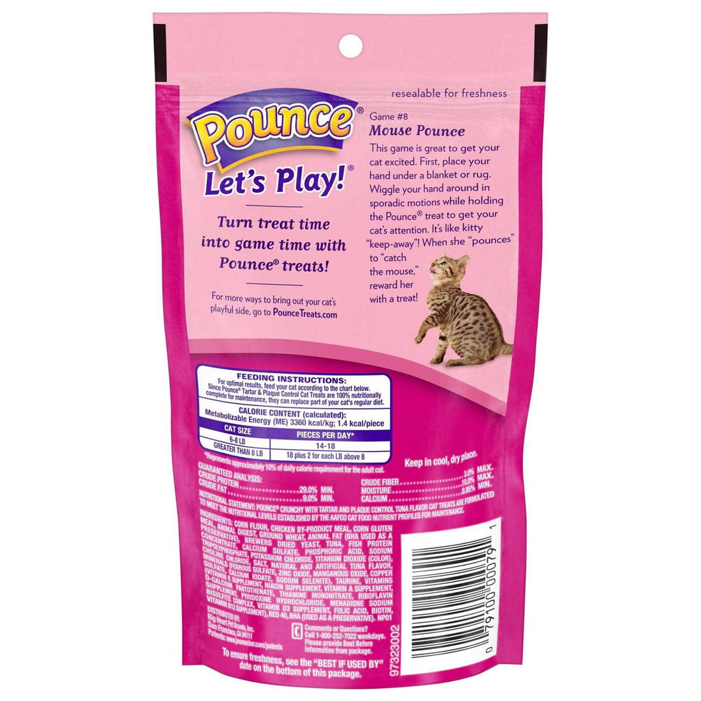 Pounce Tartar Control Crunchy Tuna Cat Treats F625