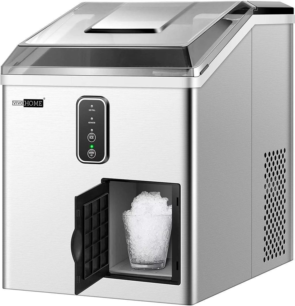 VIVOHOME 2 in 1 Countertop Ice Maker & Ice Shaver Machine A608