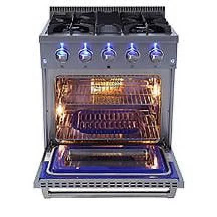 Thor Kitchen 30 inch Freestanding 4 Burner Gas Range in Stainless Steel A4663