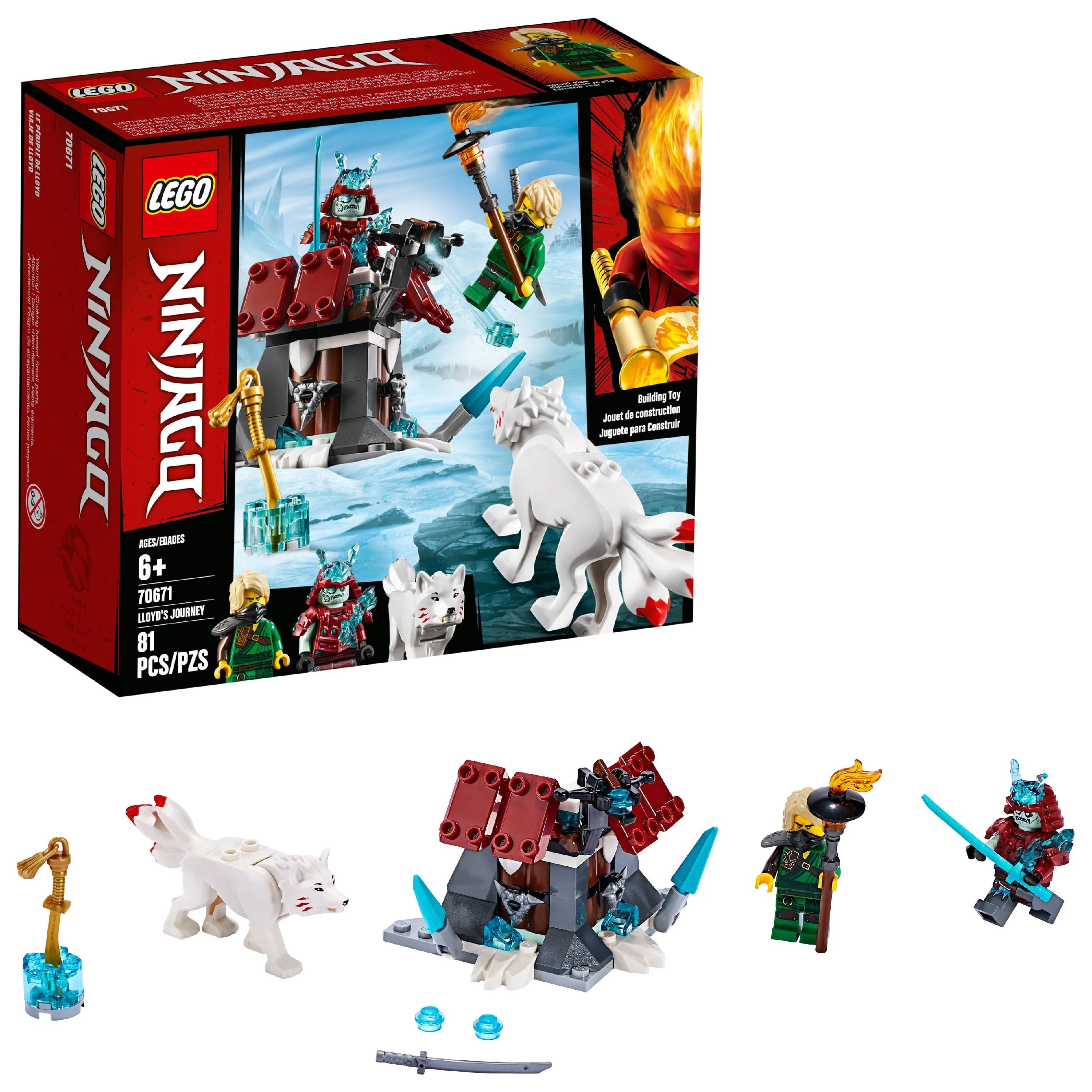 LEGO Ninjago Lloyd's Journey 70671 Toy Fortress Building Kit (81 Pieces)