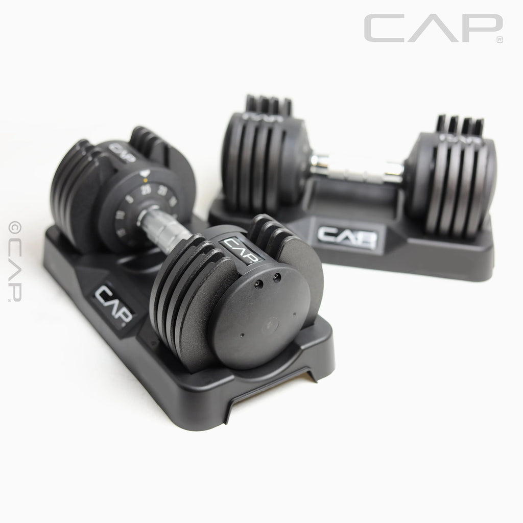 CAP Barbell 25lb Adjustable Dumbbell, Quick Select 5-25 A355