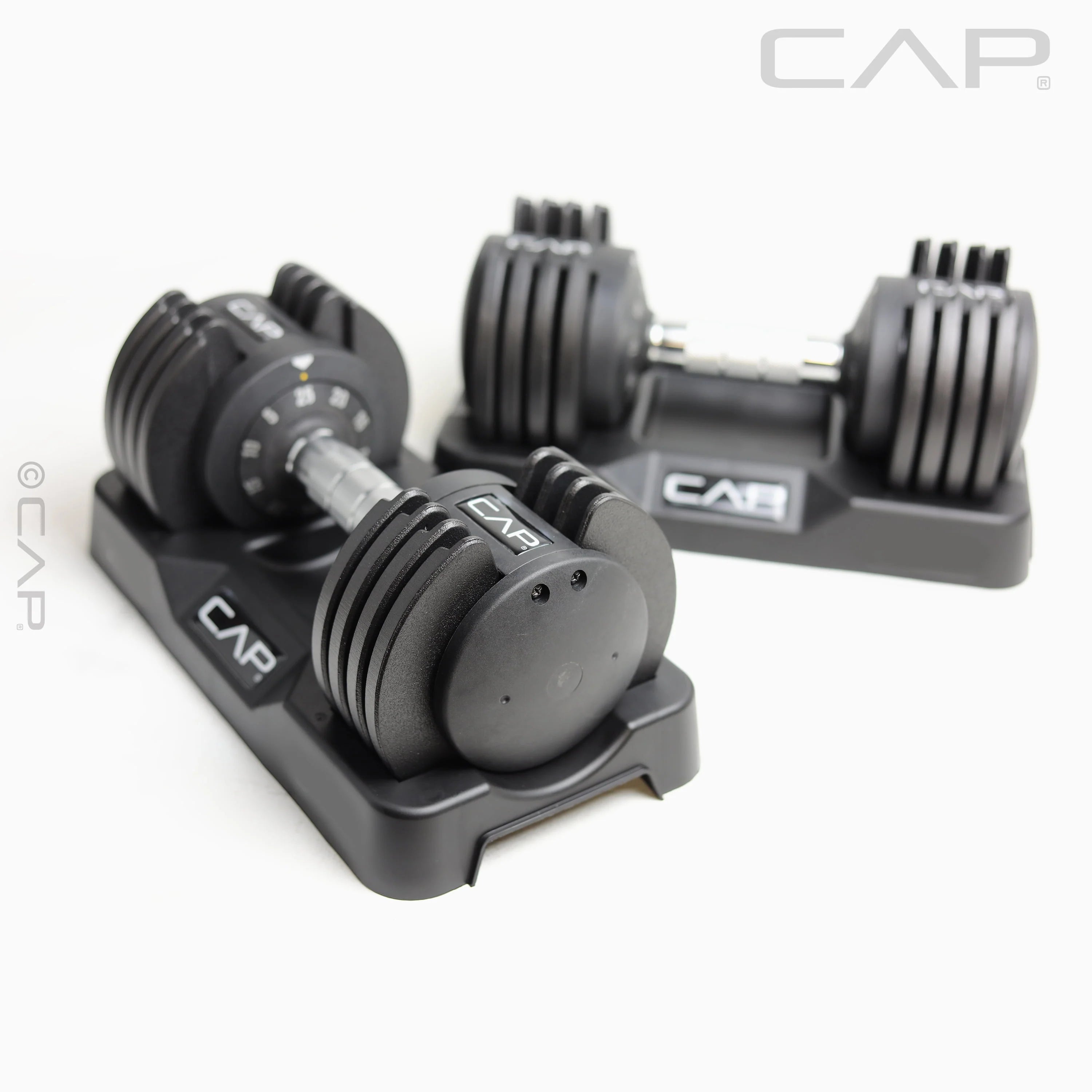 CAP Barbell 25lb Adjustable Dumbbell, Quick Select 5-25 A355