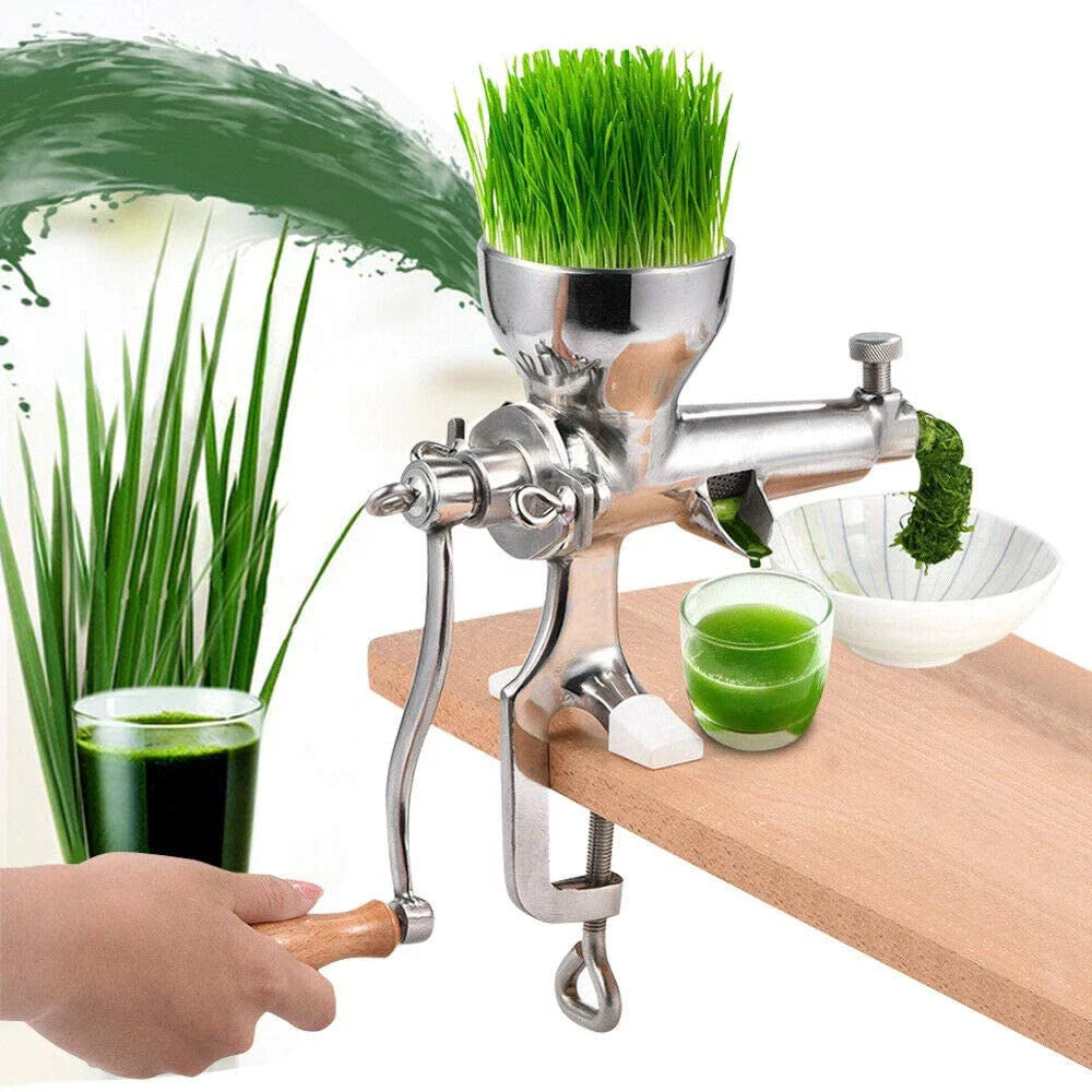 TFCFL Stainless Steel Manual Wheatgrass Juicer, Table Clip-on Type G944800