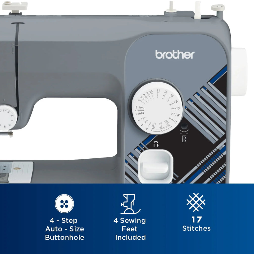 Brother LX3817 17-Stitch Portable Sewing Machine, White F765