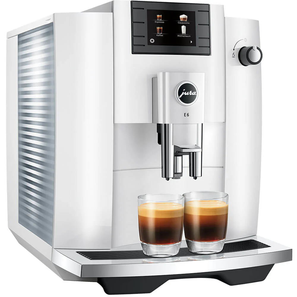Jura 15559 E6 Automatic Espresso Machine, Piano White T131