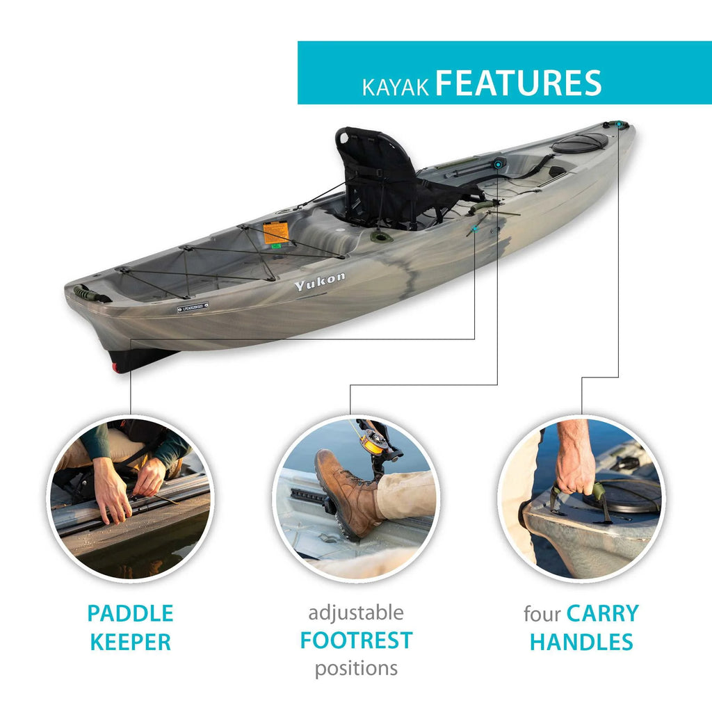 Lifetime Yukon Angler 116 Sit-on-Top Fishing Kayak J83340
