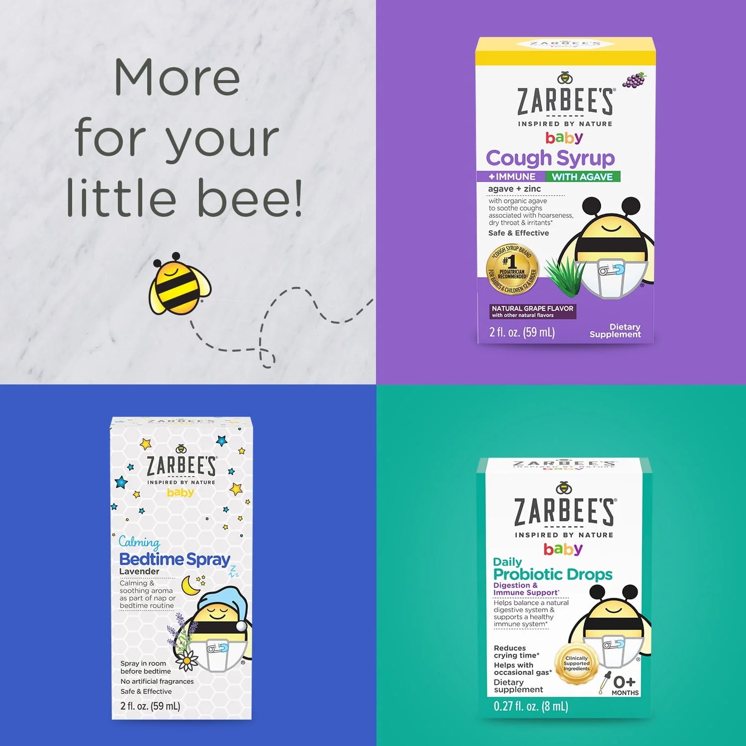 Zarbee's Baby Immune Support with Zinc, Grape, 2oz Z396006