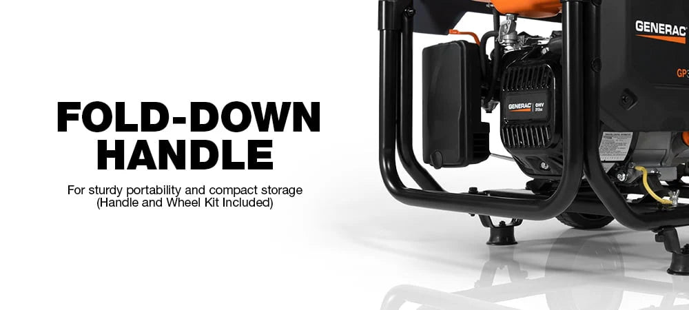 Generac 7721 GP3600 Gas Powered Portable Generator with COSense Z38090