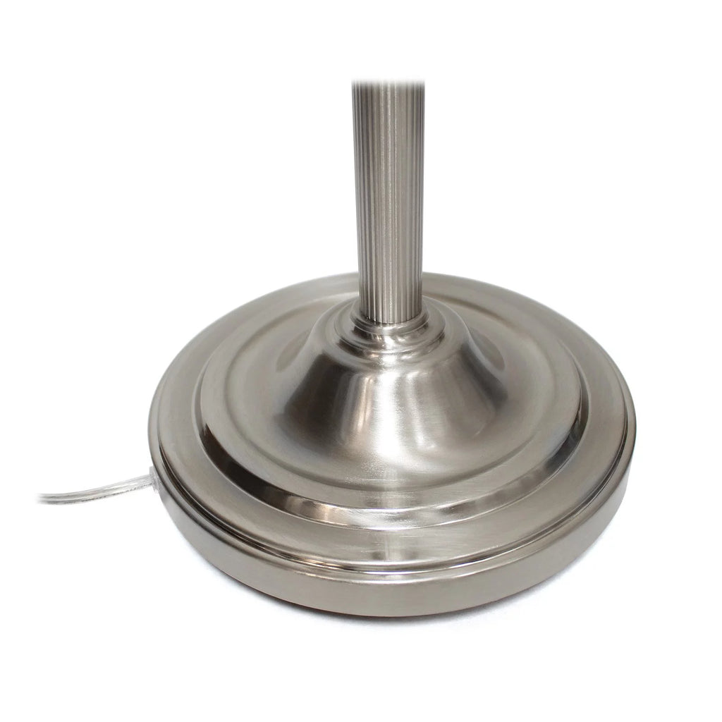 Elegant Designs 2-Light Torchiere Floor Lamp, Brushed Nickel B247