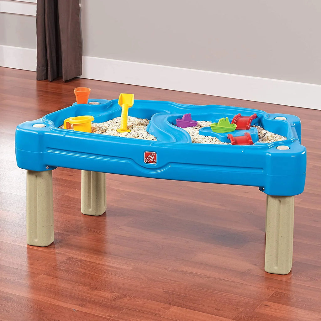 Step2 Cascading Cove Sandbox and Water Table with Cover and Umbrella I385