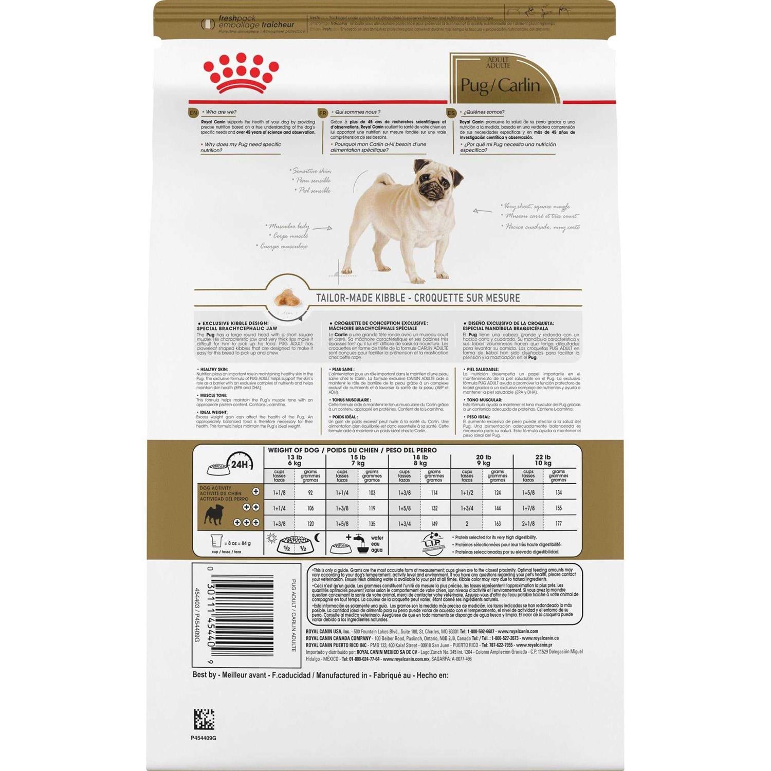 Royal Canin Pug Adult Dry Dog Food U791213