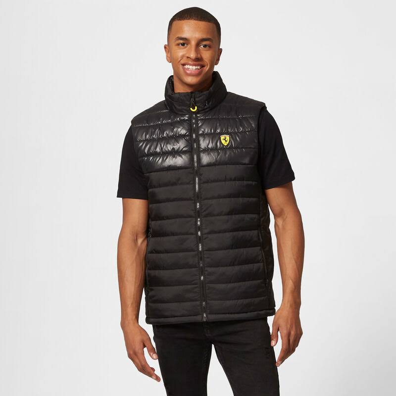 Scuderia Ferrari Men's Padded Vest Black/Red Y844560