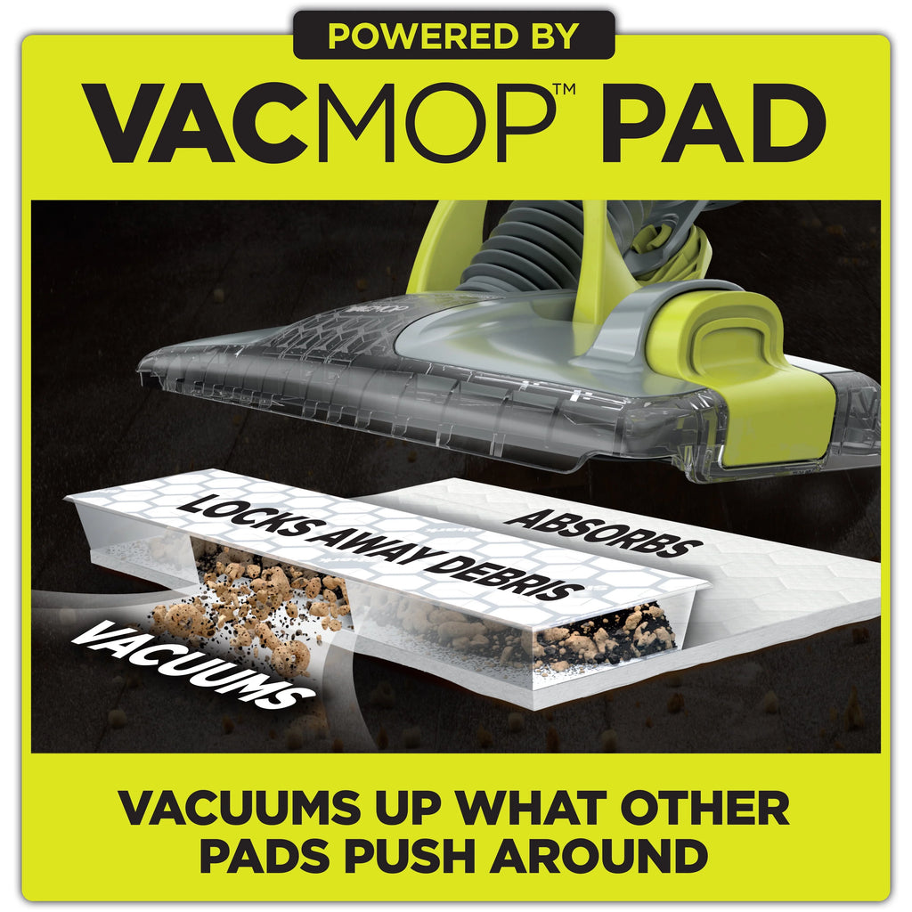 Shark VACMOP Cordless Hard Floor Vacuum Mop with Disposable Pads, VM200 A64175
