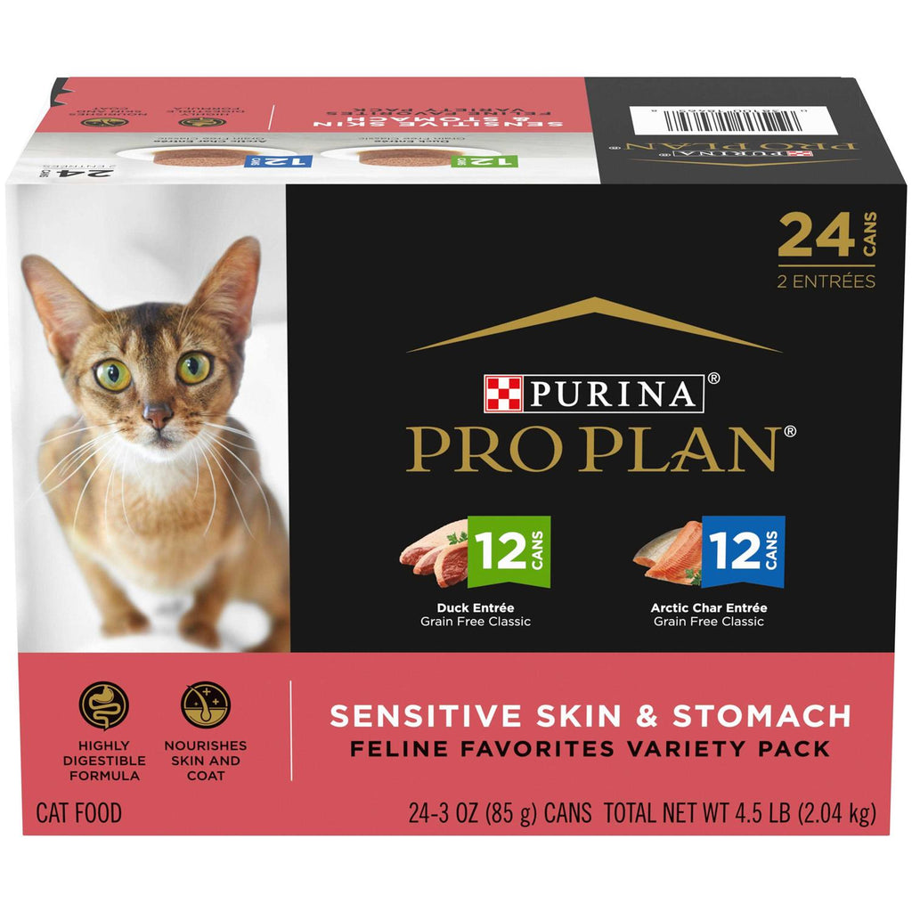 Purina Pro Plan Sensitive Skin & Stomach Wet Cat Food Variety Pack