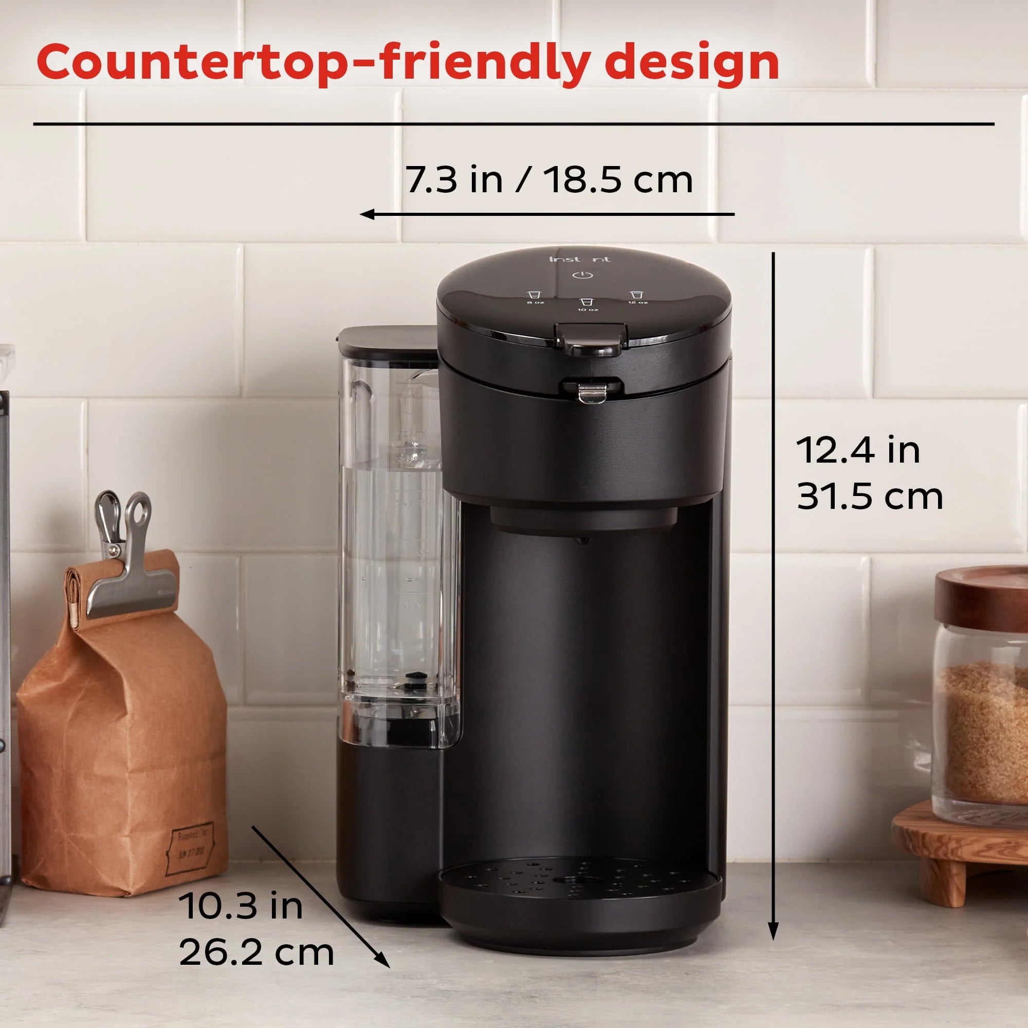 Instant Solo Café 2-in-1 Single Serve Coffee Maker, Black C46735