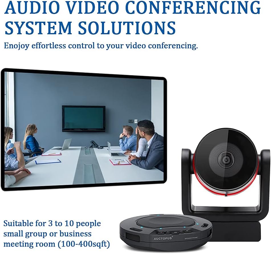 Runpu Video Conference System Bundle with Wireless Speaker and HD Camera E32644