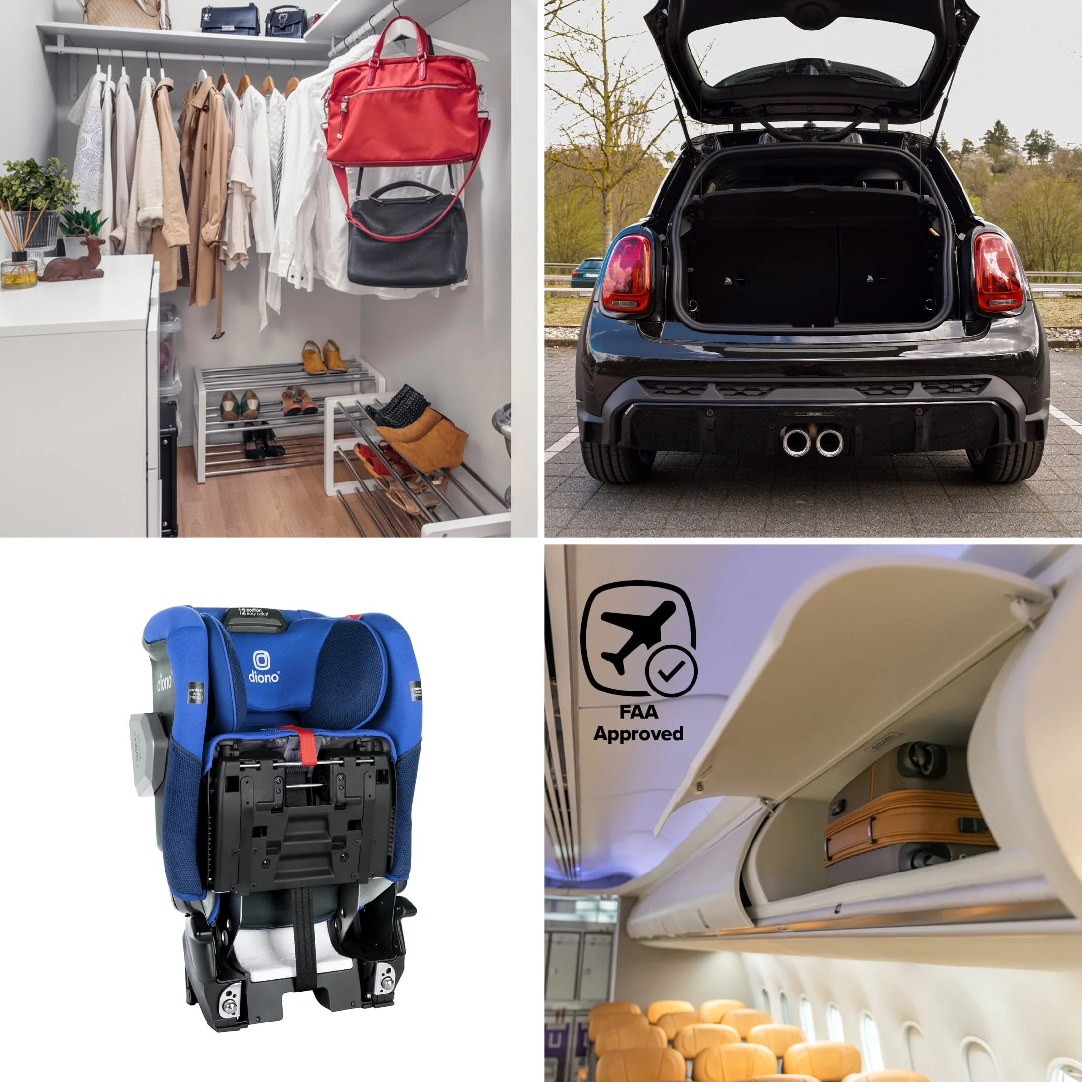 Diono Radian 3QXT SafePlus All-in-One Convertible Car Seat, Red B871