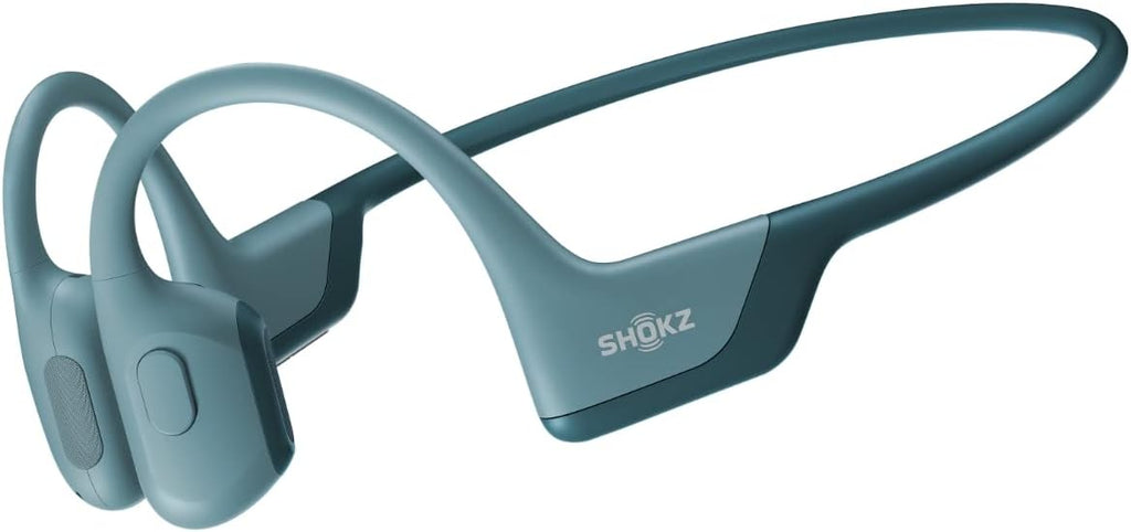 Shokz OpenRun Pro Bone Conduction Open-Ear Bluetooth Sport Headphones with Headband (Blue) L546992