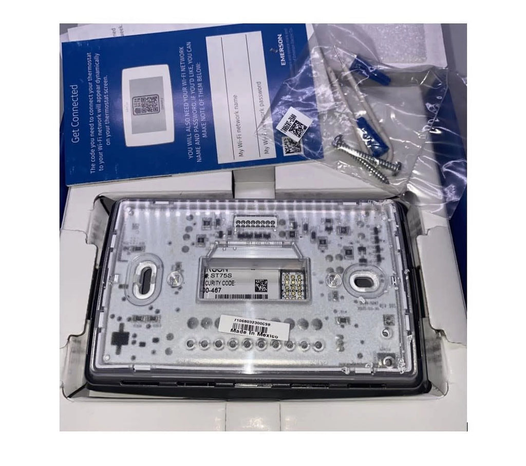 Emerson Sensi Touch Smart Wi-Fi Thermostat, C-Wire Required, Black Y690046