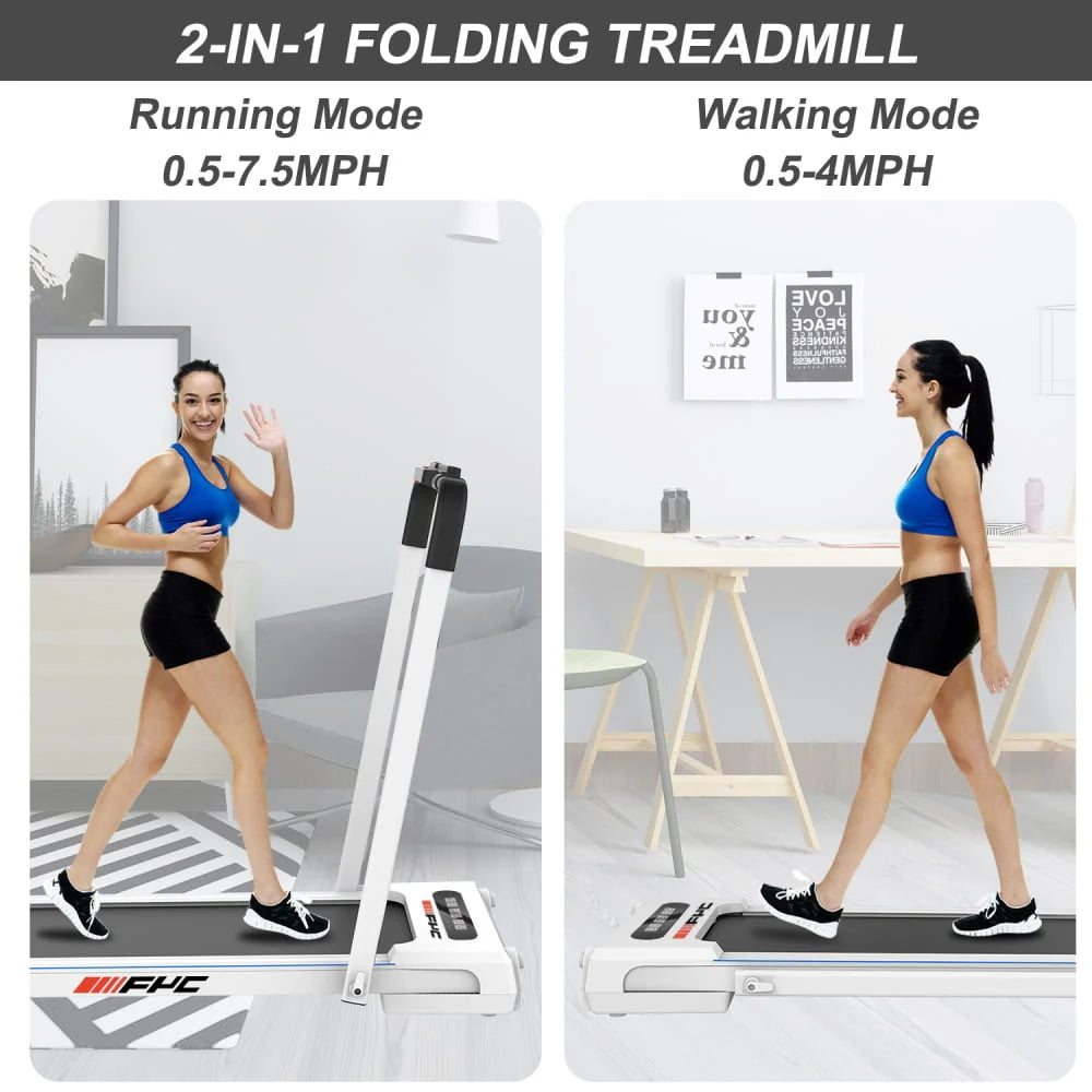 Folding Treadmill with Incline 2.5HP for Home, Bluetooth & Heart Rate Sensor U3414