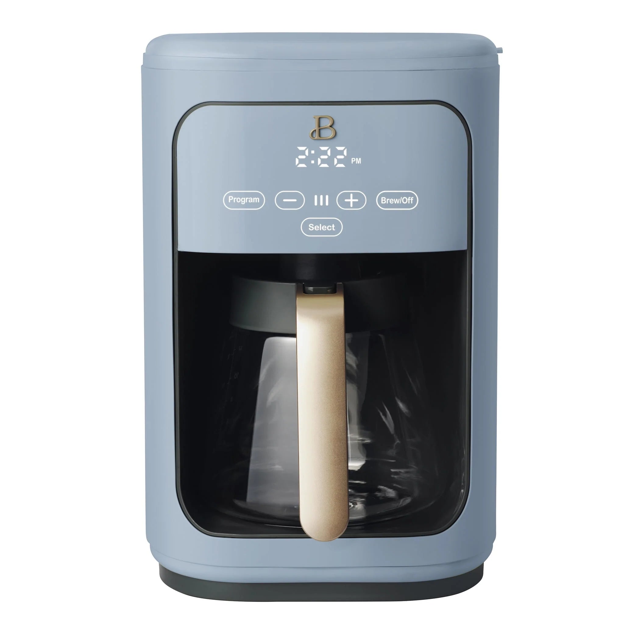 Beautiful 14-Cup Programmable Drip Coffee Maker with Touch Display, White Icing by Drew Barrymore F83994