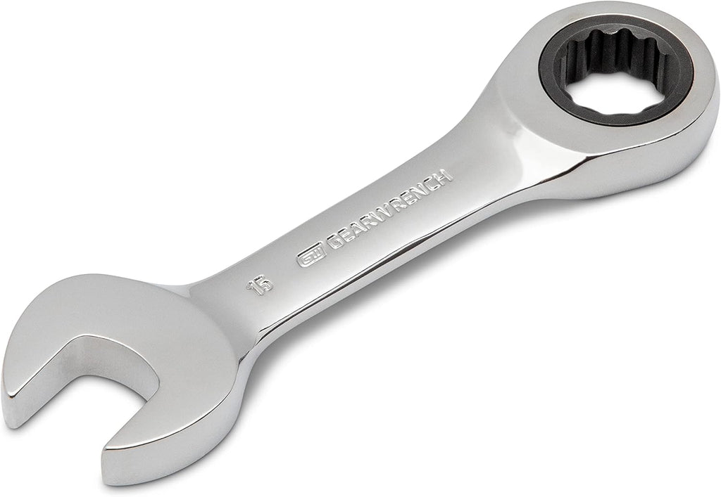 GEARWRENCH 10 Pc. Stubby Ratcheting Combination Wrench Set, Metric Q7741