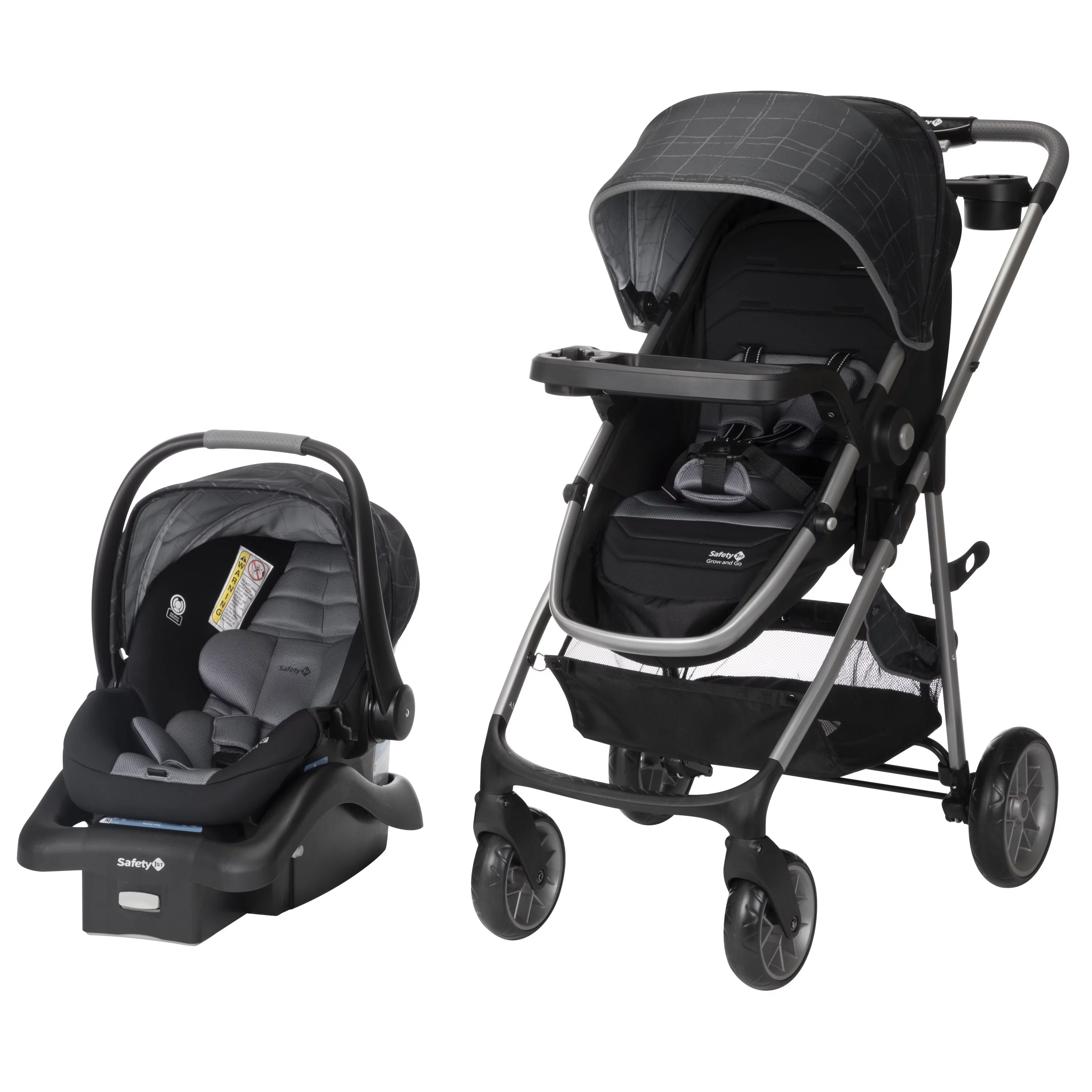 Safety 1st Deluxe Grow and Go Flex 8-in-1 Travel System, High Street, Infant