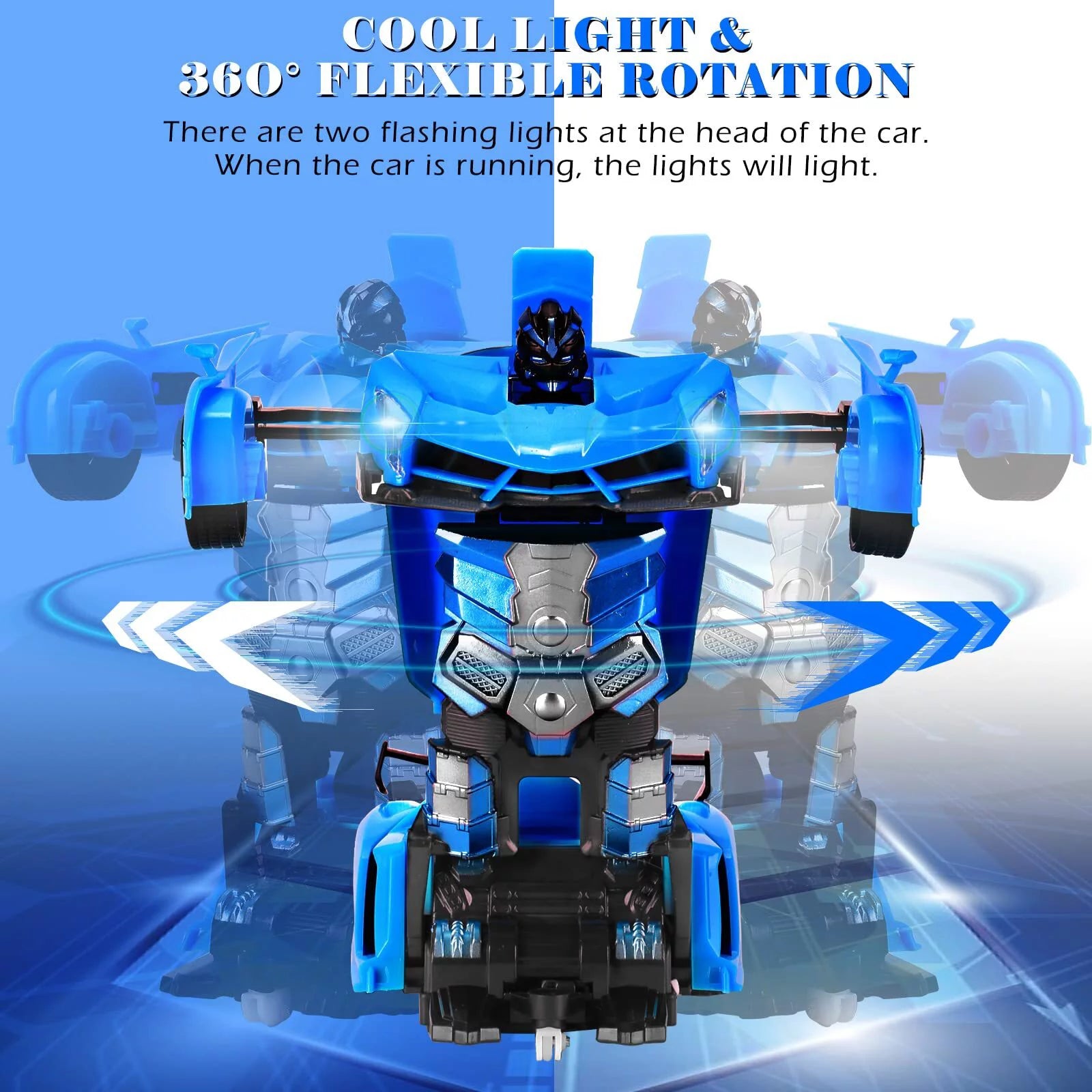 2-in-1 Transform Robot RC Car for Kids, 360° Rotation, 2.4Ghz, Gift for Boys Girls Age 3+ U57492
