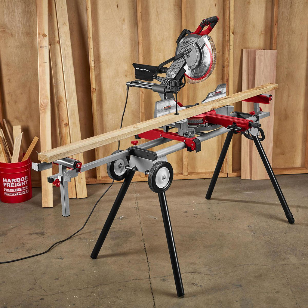 BAUER 400 lb. Mobile Folding Miter Saw Stand L974