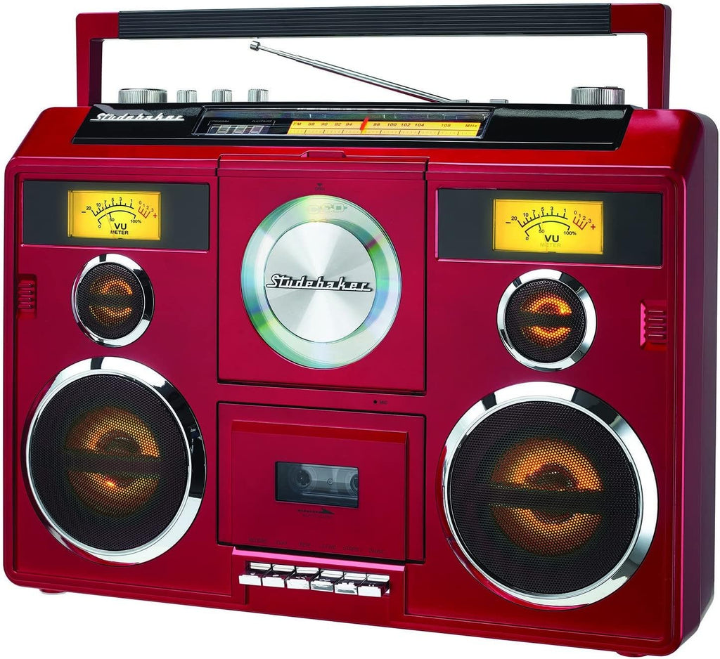 Sound Station Portable Stereo Boombox with Bluetooth and CD Radio, Teal H442990