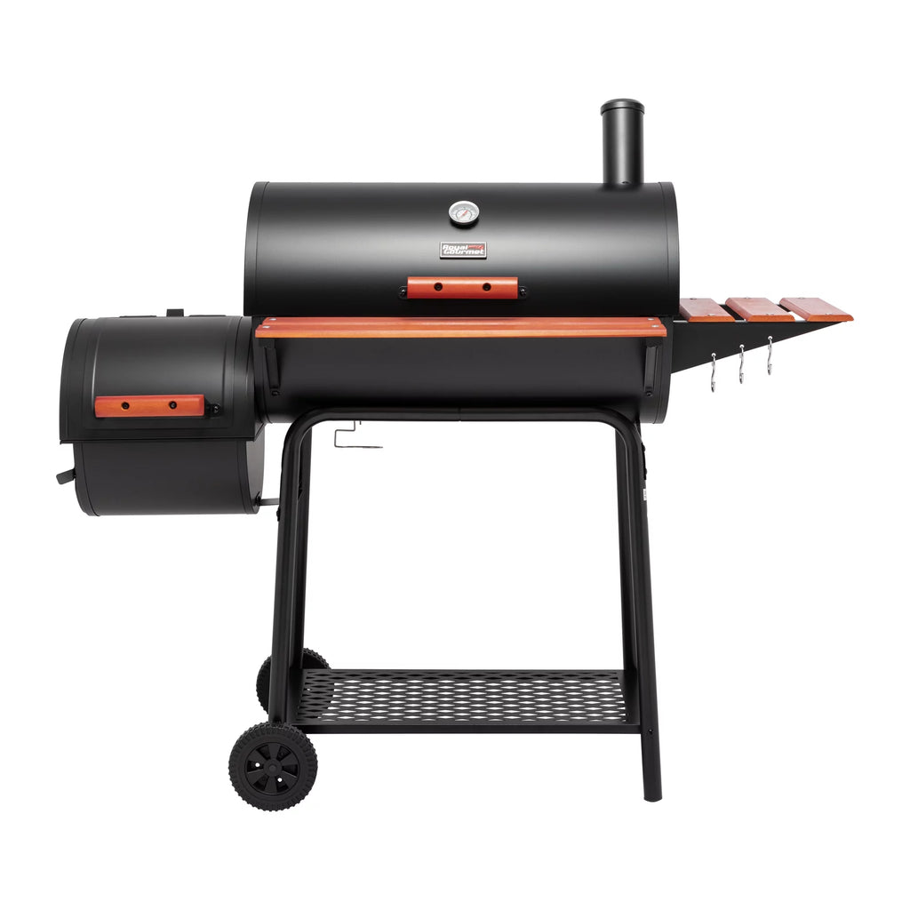 Royal Gourmet CC1830W 30" Barrel Charcoal Grill with Offset Smoker