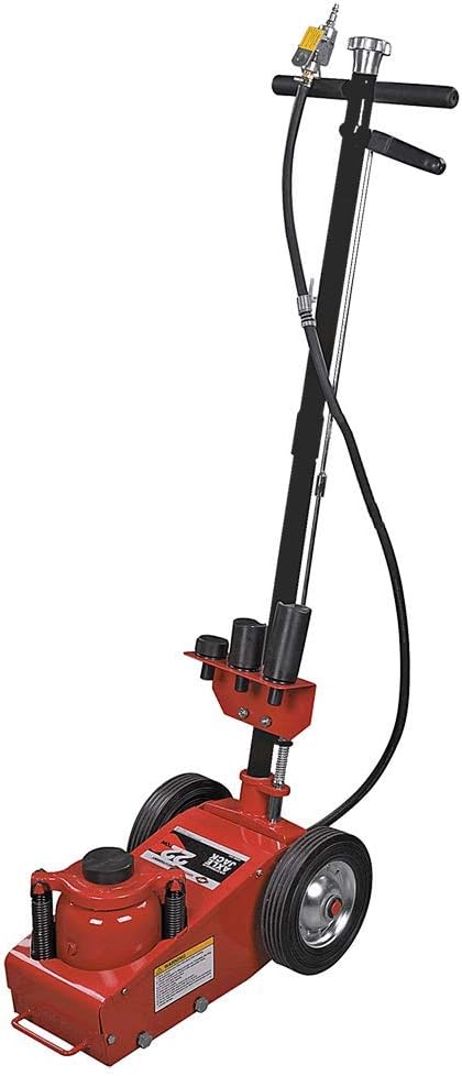 AFF Air/Hydraulic Axle Floor Jack with 3 Piece Ram Extension Kit, 22 Ton Capacity, 565E
